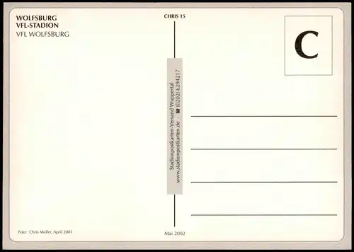Ansichtskarte Wolfsburg VFL-STADION WOLFSBURG Football Stadium 2001/2002