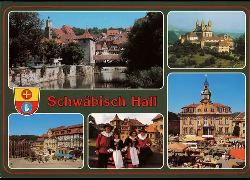 Ansichtskarte Schwäbisch Hall Stadtteilansichten (Mehrbildkarte) 1998