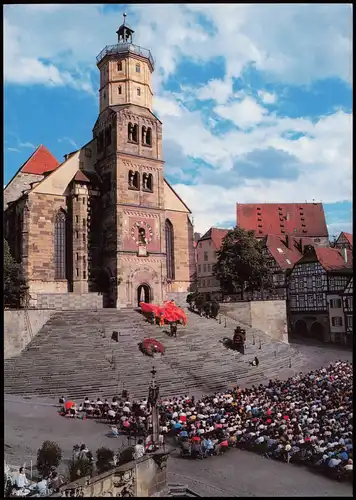 Schwäbisch Hall Freilichtspiele auf der Treppe von St. Michael, Szenenfoto 1980