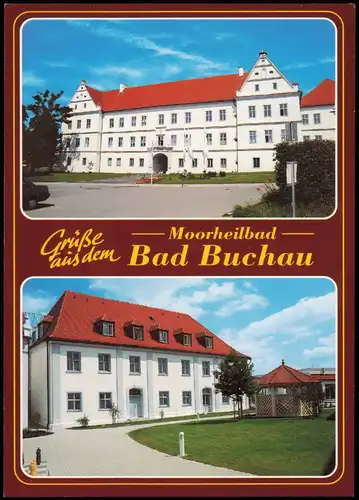 Ansichtskarte Bad Buchau 2-Bild-Karte mit Gebäude-Ansichten 1990