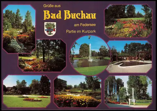 Ansichtskarte Bad Buchau Mehrbildkarte mit Kurpark Ansichten 1993