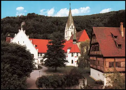 Ansichtskarte Blaubeuren Klosterkirche und Kapitelhaus 1980