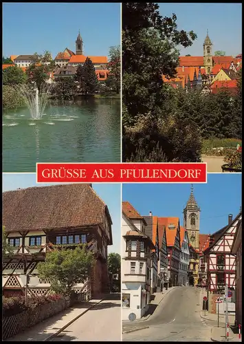 Ansichtskarte Pfullendorf Mehrbildkarte mit 4 Ortsansichten 1980