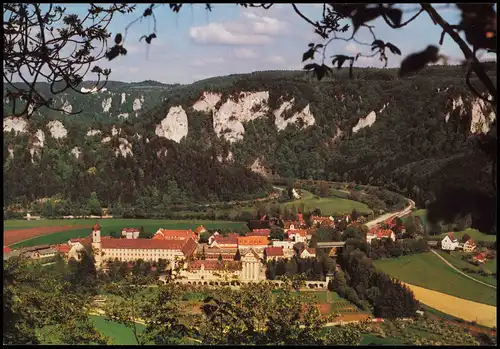 Beuron Benediktiner-Erzabtei St. Martin aus der Vogelschau-Perspektive 1990