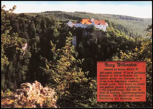 Ansichtskarte Leibertingen Jugendherberge Burg Wildenstein 1998