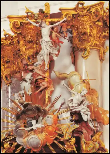 Zwiefalten Münster Unserer Lieben Frau Kruzifix auf der Kanzel 1990