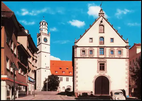 Ansichtskarte Ravensburg Ortsansicht, Partie an der Kirche 1991