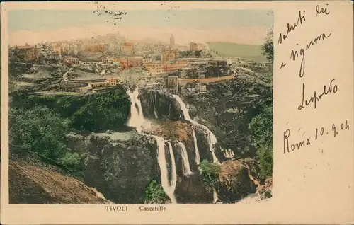 Cartoline Tivoli (Latium) TIVOLI Cascatelle b. Rom Roma 1904
