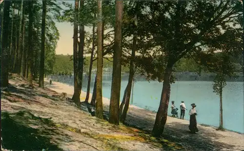 Ansichtskarte Grunewald-Berlin Stadtteilansicht Grunewald See Partie 1910