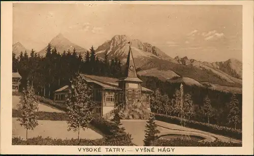 Postcard Vysoké Tatry VYŠNÉ HÁGY 1922