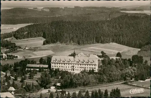 Ansichtskarte Bad Dürrheim Luftbild Kuranstalt 1954