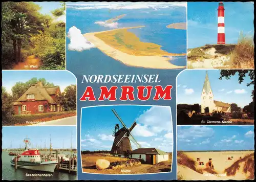 Ansichtskarte Insel Amrum Mehrbildkarte "Die schöne Nordseeinsel Amrum" 1998