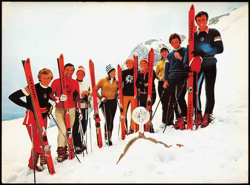 Ansichtskarte  Wintersport: Skifahrer/Snowboarder ATOMIC RACING TEAM 1980