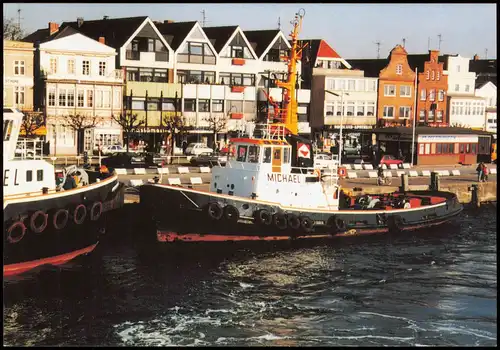Ansichtskarte Travemünde-Lübeck Hafen, Schlepper-Schiff "Michael" 1990