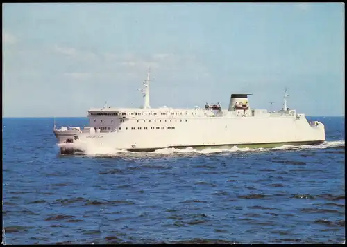 Ansichtskarte Sassnitz Fährschiff "Rostock" 1984