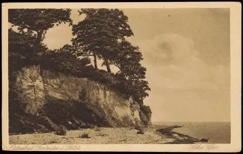 Ansichtskarte Grömitz (Holstein) Strand, Steilküste 1928