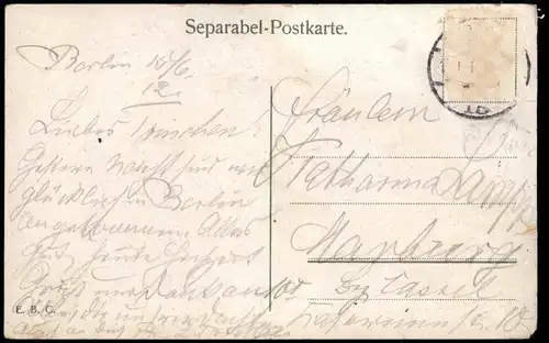 Ansichtskarte Köln Hafen, Dampfer - Kräne 1913