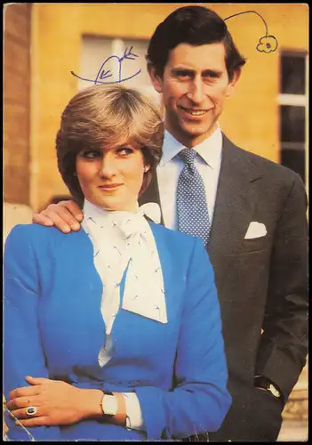 Ansichtskarte  Marriage Prince of Wales and Lady Di Diana Spencer 1981
