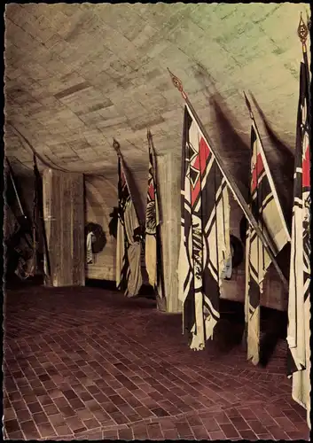 Laboe Marinedenkmal Flaggen  Kriegsschiffe Kaiserlichen Marine Ehrenhalle 1962
