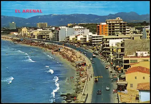 Postales El Arenal Panorama-Ansicht La playa La plage The beach. 1975
