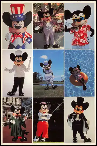 Orlando Mickey Mouse Figuren "Florida - The many Faces Of Mickey" 1996