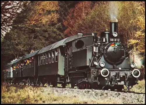 Ansichtskarte  Dampflokomotive Dampflok 1987