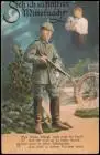Militär & Soldatenleben Soldat gedenkt Frau 1. Weltkrieg 1916  Feldpoststempel