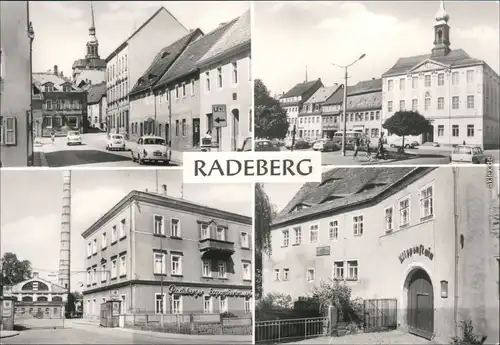 Radeberg Radeberger Brauerei, Kirche, Rathaus, Klippenstein 1976