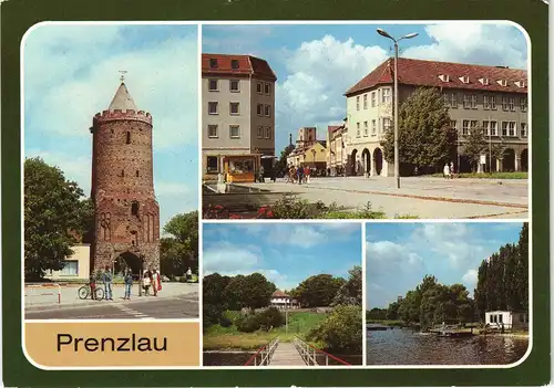 Prenzlau Blindower Tor HO-Hotel "Uckermark" Bootsverleih am Unter-Uckersee 1986