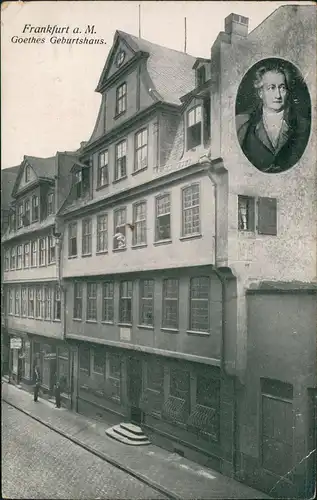 Ansichtskarte Frankfurt am Main Goethehaus 2 Bild 1918