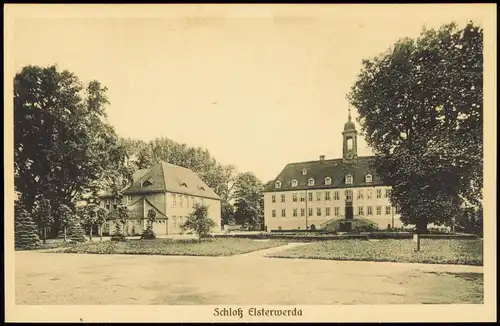 Ansichtskarte Elsterwerda Wikow Schloß 1924