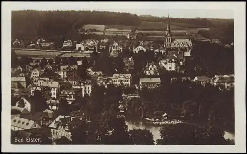 Ansichtskarte Bad Elster Panorama Fotokarte 1928