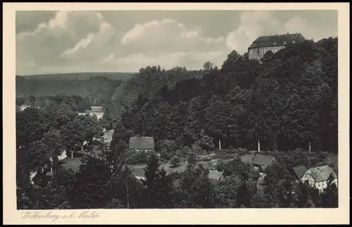 Ansichtskarte Wolkenburg-Kaufungen-Limbach-Oberfrohna Stadtpartie 1928