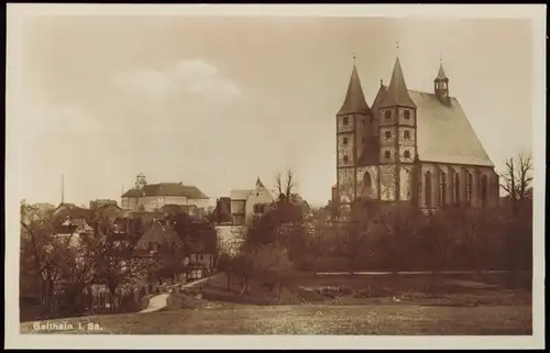 Ansichtskarte Geithain Stadtpartie 1928