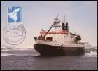Ansichtskarte  Polar Forschung PFS Polarstern Schiff 1986 Deutsche Schiffspost