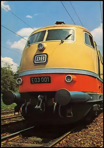 Verkehr/KFZ - Eisenbahn Zug Schnellfahrlokomotive E 03 der DB 1978
