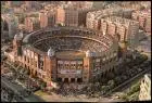 Postales Barcelona Luftbild Plaza de Toros Monumental. Stadion 1967