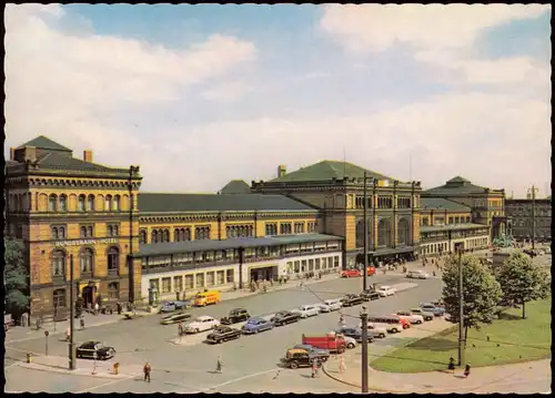 Ansichtskarte Hannover Ernst-August-Platz und Hauptbahnhof 1972
