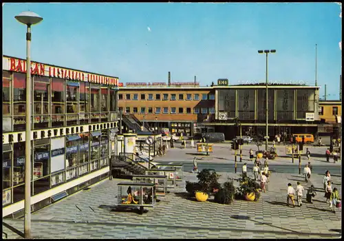 Ansichtskarte Dortmund Hauptbahnhof, Schaukästen 1976