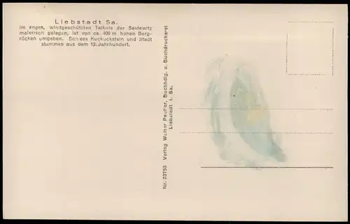 Ansichtskarte Liebstadt Stadtpartie 1926