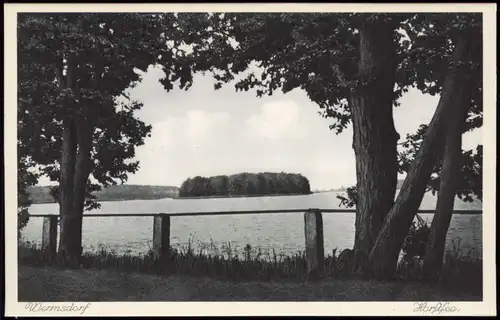 Ansichtskarte Wermsdorf Horstsee vom Ufer aus 1928