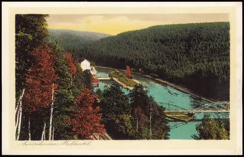 Ansichtskarte Amerika (Mulde)-Penig (Mulde) Blick ins Muldental 1928