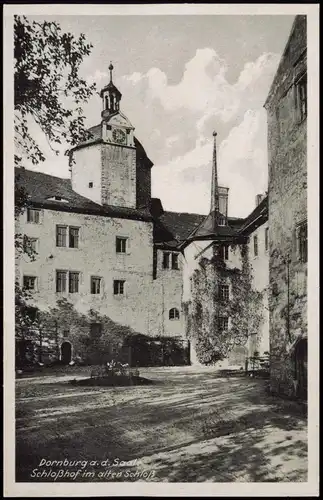 Ansichtskarte Dornburg-Dornburg-Camburg Schloßhof im alten Schloß 1923