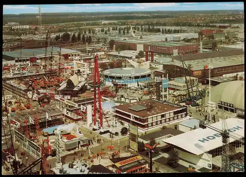 Hannover Messegelände Messe aus der Vogelschau-Perspektive 1975