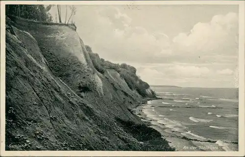 Postcard Kleinkuhren (Samland) Steilküste Samland Ostpreußen 1936