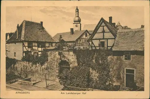 Ansichtskarte Arnsberg Am Landsberger Hof 1921