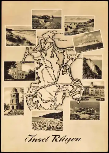 Mecklenburg Vorpommern Städte und Landschaft in und um Rügen 1960