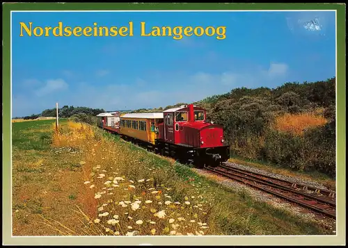 Ansichtskarte Langeoog Inselbahn Eisenbahn 2004