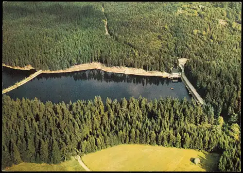 Ansichtskarte Fichtelsee FICHTELSEE im Fichtelgebirge v. Flugzeug aus 1970