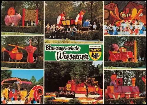 Ansichtskarte Wiesmoor Mehrbildkarte der Blumengemeinde Wiesmoor 1981